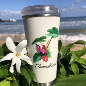 Flowers Kauai 16 oz tumbler mug