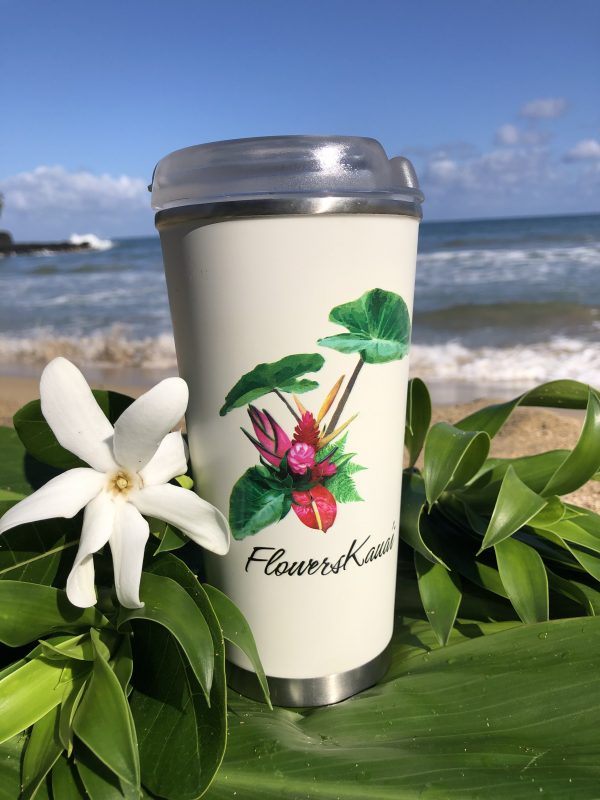 Flowers Kauai 16 oz tumbler mug